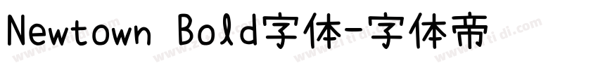 Newtown Bold字体字体转换